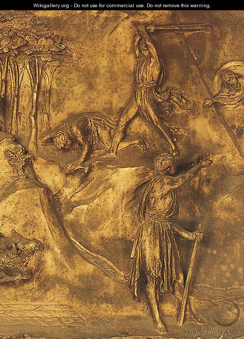 Cain and Abel: The Killing of Abel - Lorenzo Ghiberti - WikiGallery.org