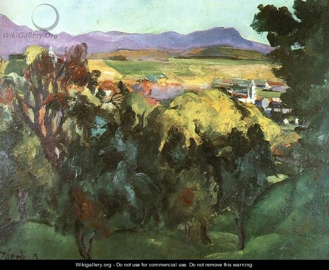 View of Nagybanya 1925 - David Jandi