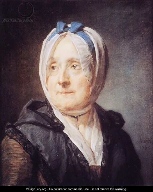 Portrait of Madame Chardin (1707-91) 1775 - Jean-Baptiste-Simeon Chardin