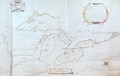 Map of the Great Lakes - Jolliet