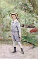 Boy with a Wheelbarrow - Ernst Josephson