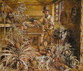 A Gardener in a Potting Shed with Pineapples and Various Vegetables - Alfred William Hunt