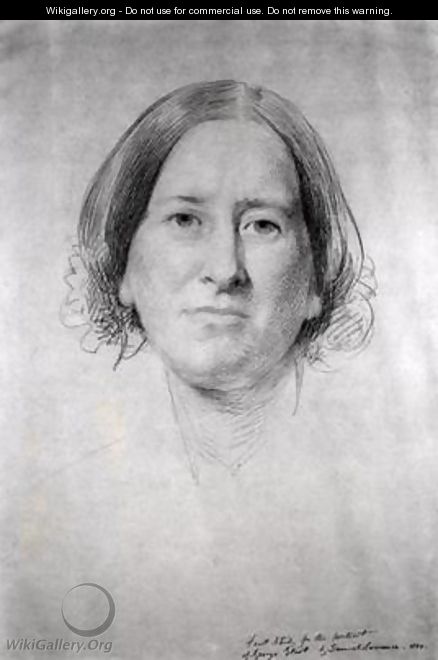 First Study for the Portrait of George Eliot Mary Ann Evans 1819-1880 ...