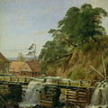 A Watermill in Christiania - Louis Gurlitt