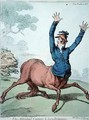 The Affrighted Centaur and the Lion Britanique - James Gillray