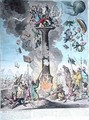 Siege de la Colonne de Pompee or Science in the Pillory - James Gillray