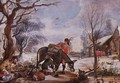 Winter Scene - Willem van, the Elder Herp