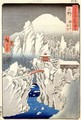 View of Mount Haruna in the Snow from Famous Views of the 60 Odd Provinces - Utagawa or Ando Hiroshige
