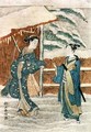 Two Ladies by a pond - Suzuki Harunobu