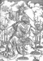 The Revelation of St John 2. St John's Vision of Christ and the Seven Candlesticks - Albrecht Durer