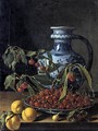 Still-Life with Fruit and a Jar - Luis Eugenio Melendez