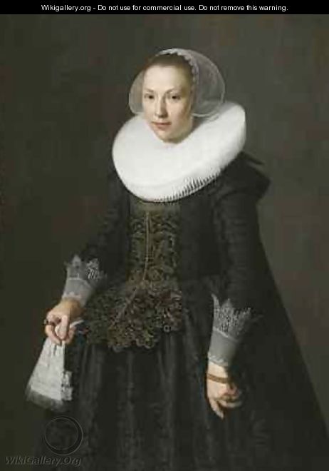 Portrait of a Lady - Nicolaes (Pickenoy) Eliasz - WikiGallery.org, the ...