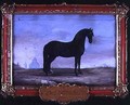 No 4 A black Neapolitan horse of the Spanish Riding School - Baron Reis d' Eisenberg