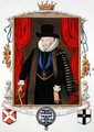 Portrait of Sir Thomas Cecil 1st Earl of Exeter 2nd Lord Burghley from Memoirs of the Court of Queen Elizabeth - Sarah Countess of Essex