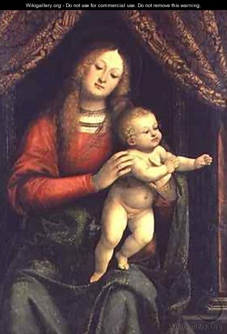 Madonna and Child - Gaudenzio Ferrari - WikiGallery.org, the largest ...
