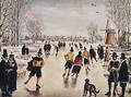 Ice Skating on the Zuidersee - Jan van Dorph