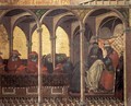 Predella panel The Approval of the New Carmelite Habit by Pope Honorius IV - Pietro Lorenzetti
