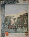 Norse boats besieging Paris - (after) Dascher, G.