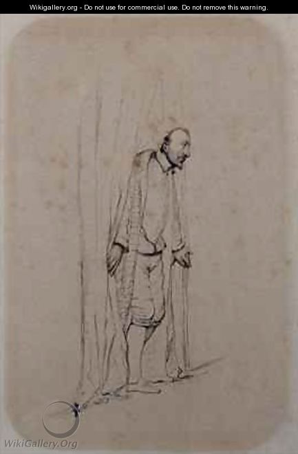 Study for The Assassination of the Duc de Guise - Hippolyte (Paul) Delaroche