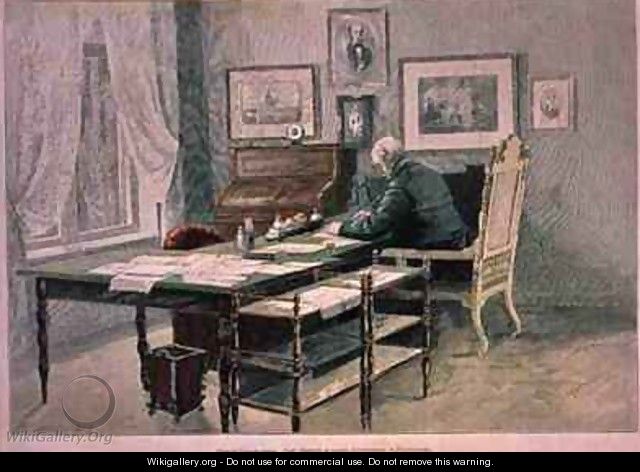 Prince Bismarck in his study at Friedrichsruh - Henriette Deppermann