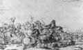 A Cavalry Battle - Jacques (Le Bourguignon) Courtois