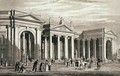 South portico of the Bank of Ireland, Dublin, originally the Parliament House, engraved by B. Winkles - George Petrie