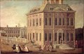 View of Ranelagh House and Gardens and the Chelsea Hospital with figures walking in the foreground - Joseph Nickolls
