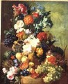 Still Life with Flowers and Fruit - Jan van Os