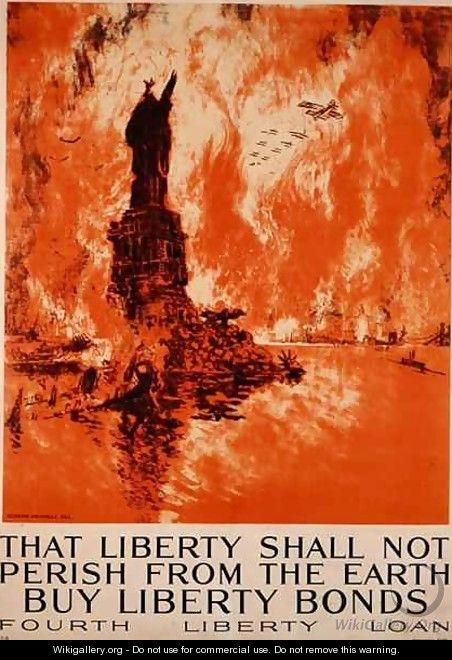 That Liberty Shall Not Perish From The Earth, Buy Liberty Bonds, First World War poster - Joseph Pennell