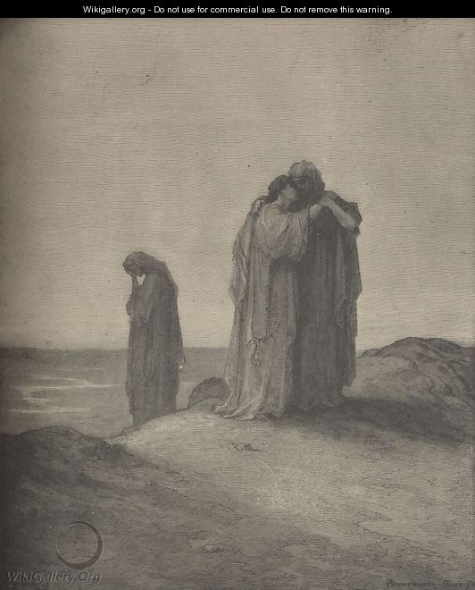 Naomi And Her Daughters-In-Law - Gustave Dore - WikiGallery.org, the ...