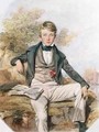 Portrait of Benjamin Gibbons Seated with a View of Eton College Beyond 1838 - Octavius Oakley