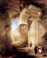 The entrance to the Golden Temple in Baalbek - David Roberts