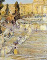 The Spanish Steps, Rome - Childe Hassam