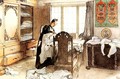 Karin By The Linen Cupboard - Carl Larsson