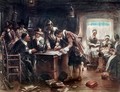 The Signing of the Mayflower Compact 1900 - Edward Percy Moran