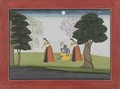 Krishna Vanishes from His Favourite - (attr. to) Manaku, The Family of