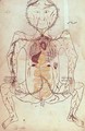 Ms Persan 1555 Anatomical diagram of the human circulatory and digestive system - b. Eliyas Chirazi Mansour