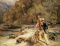 Landseer and Lewis Fishing - John Frederick Lewis