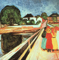 At the bridge - Edvard Munch