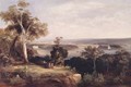 Wooded landscape with a distant view of Sydney - Conrad Martens