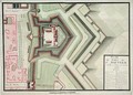 Fort of Saint-Sauveur Lille in 1728 from Traite de Fortifications - Claude Masse