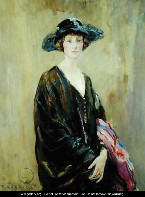 Portrait of Dorothy Una Ratcliffe - Ambrose McEvoy - WikiGallery.org ...