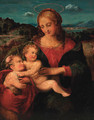 The Madonna and Child with the Infant Saint John the Baptist - (after) Raphael (Raffaello Sanzio of Urbino)