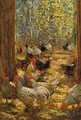 Chickens in the yard - Horace Mann Livens