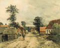 A Young Man Traveling through a Village - Jean-Charles Cazin