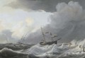 Shipping offshore in a gale - Nicolaas Bauer