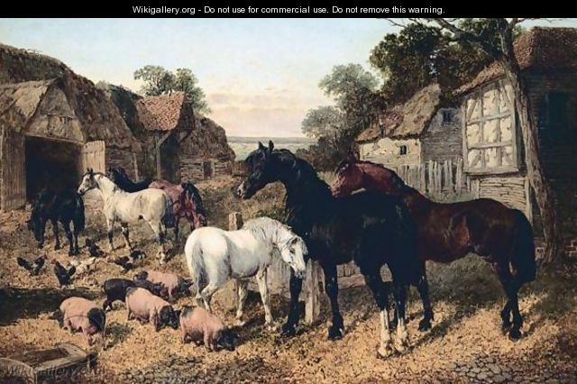 The Old Farmstead - John Frederick Herring, Jnr.