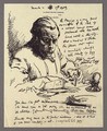 An Illustrated Letter To Mrs St George With Self-Portrait Writing - Sir William Newenham Montague Orpen