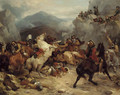 A detachment of Cromwell's cavalry surprised in a mountain pass - Thomas Woodward