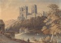 An artist sketching before Durham Cathedral 2 - William Robinson
